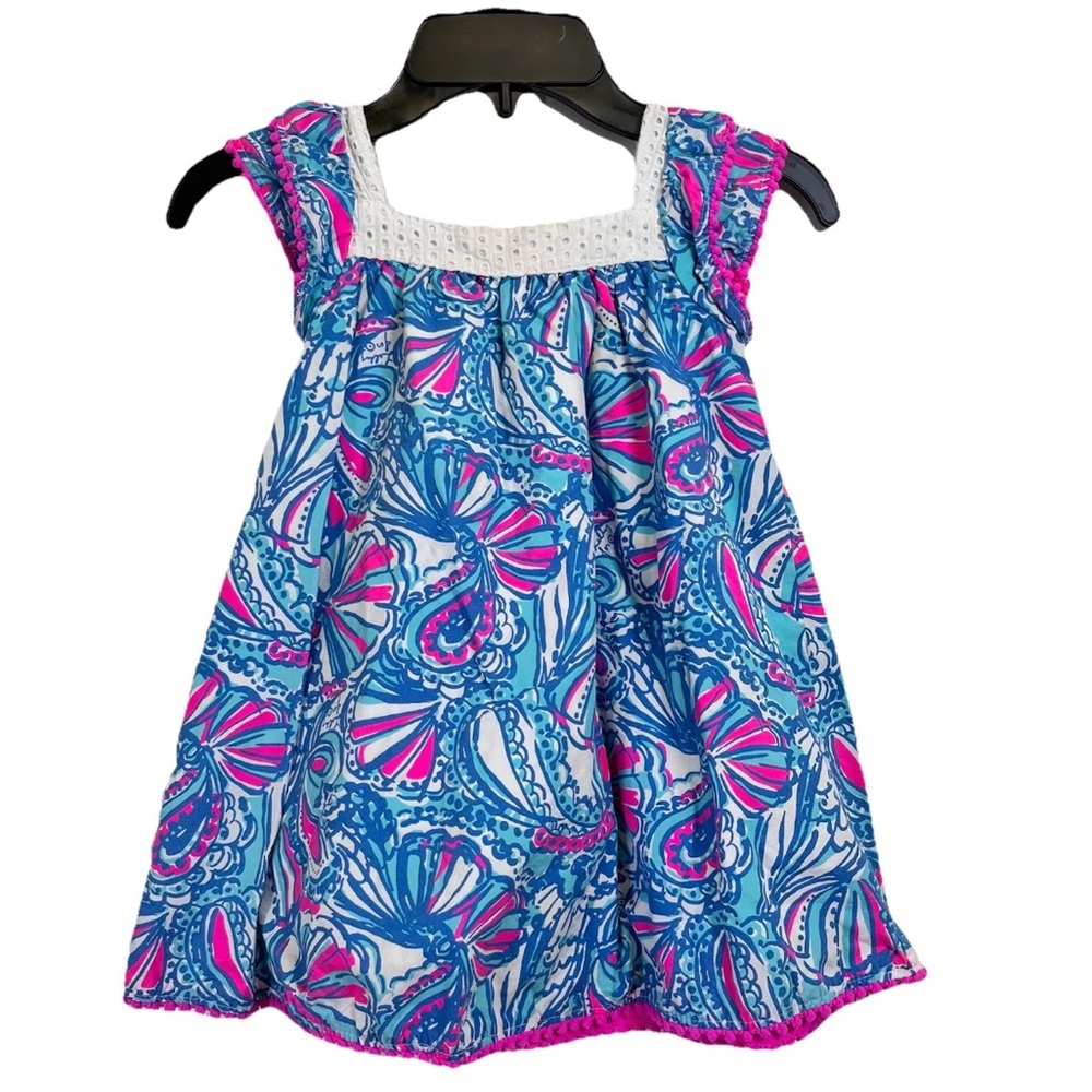 Lilly Pulitzer for Target Blue and Pink Shell Print Girls Dress